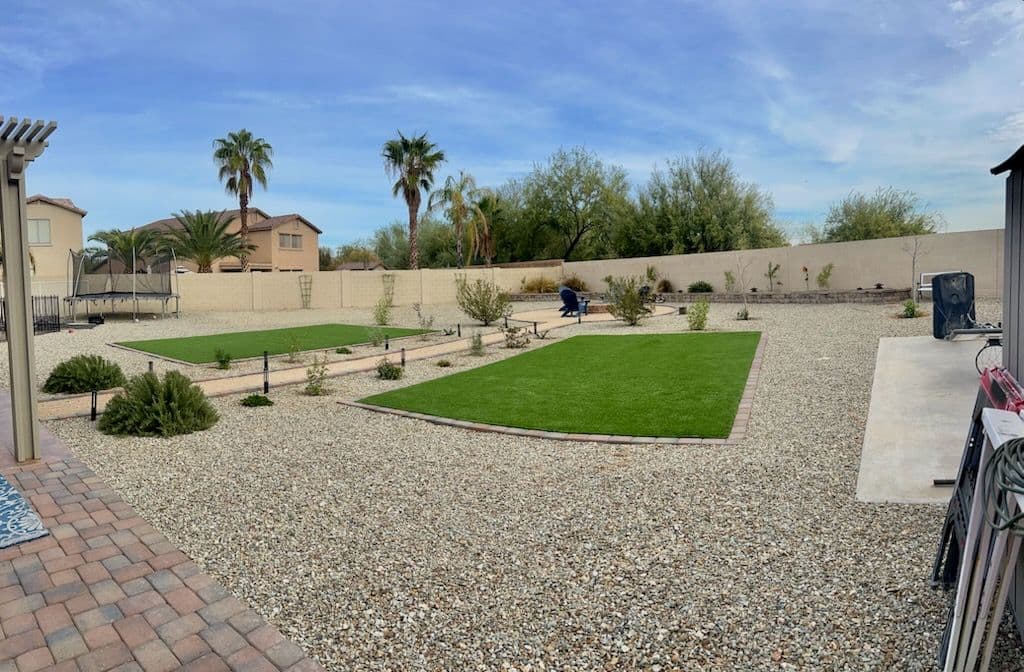 Gallery photos for Stunning Backyard Makeover with Turf and Design: Image #1
